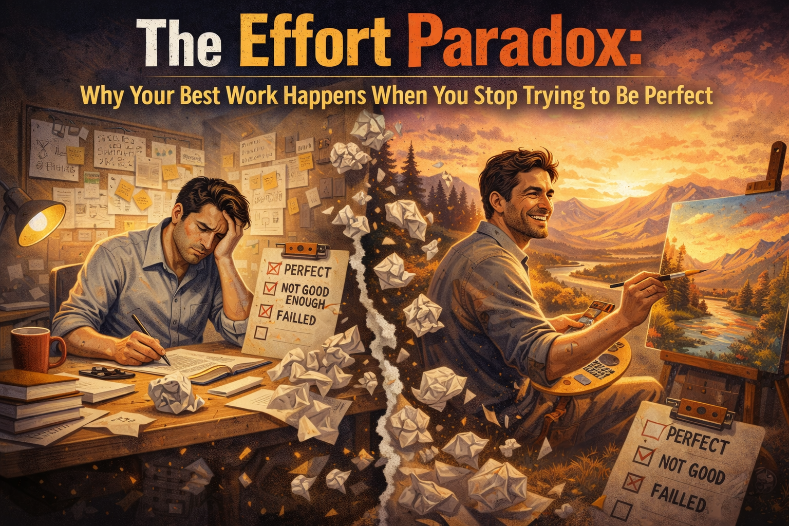 The Effort Paradox: Why Your Best Work Happens When You Stop Trying to Be Perfect