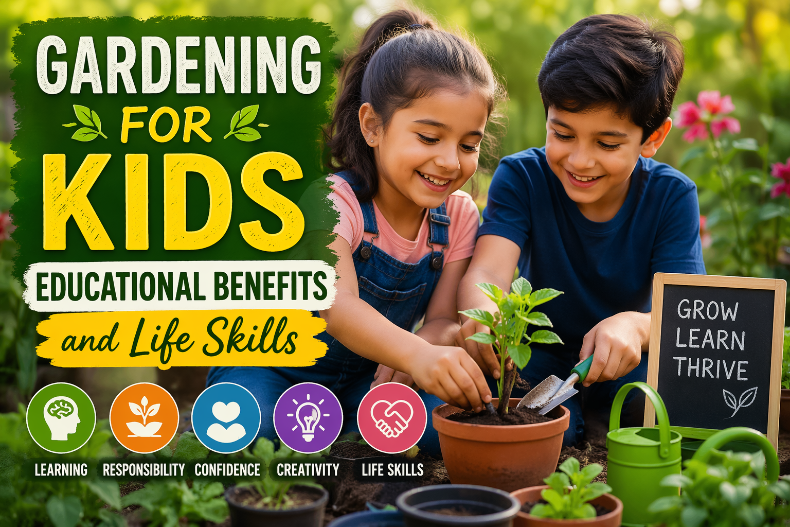 Gardening for Kids: Educational Benefits and Life Skills