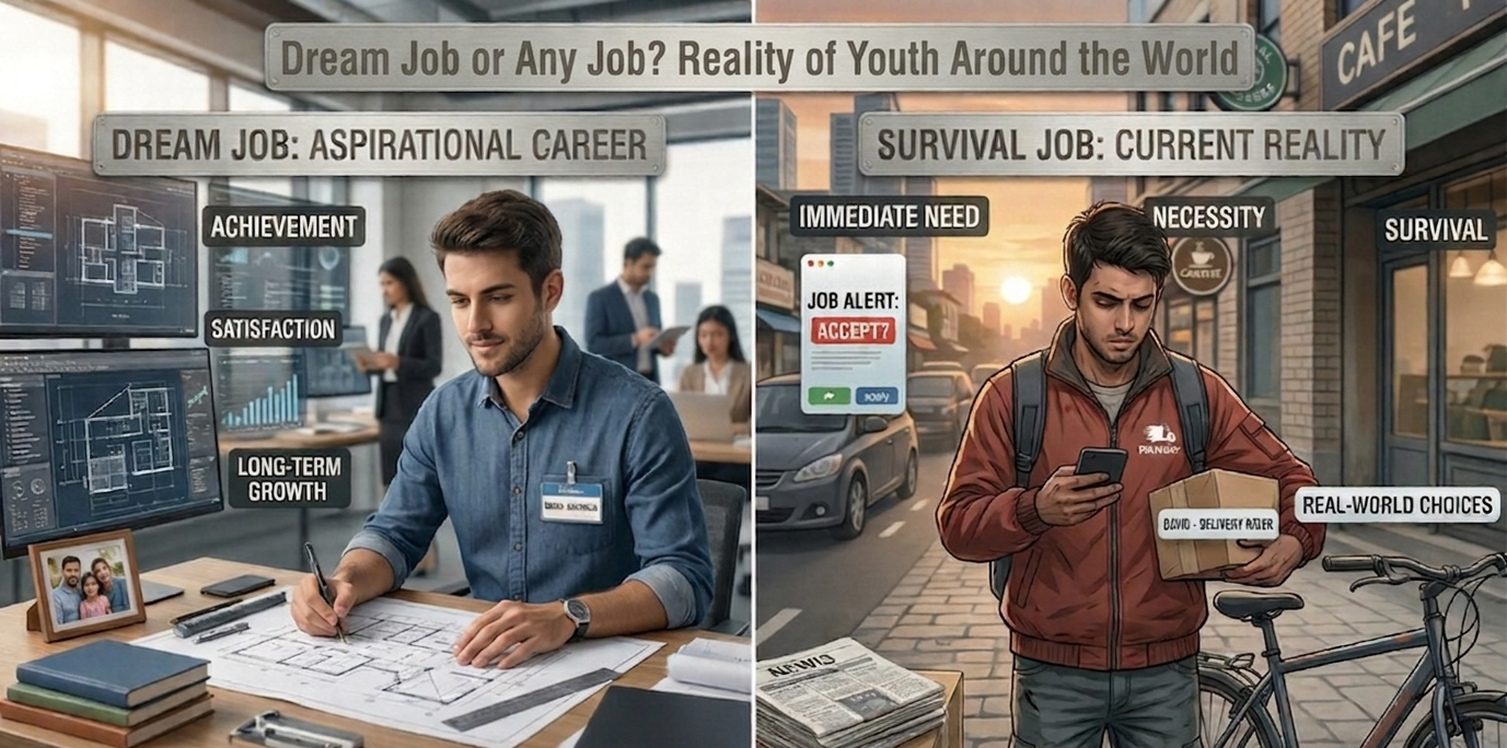 Dream Job or Any Job? Reality of Youth Around the World