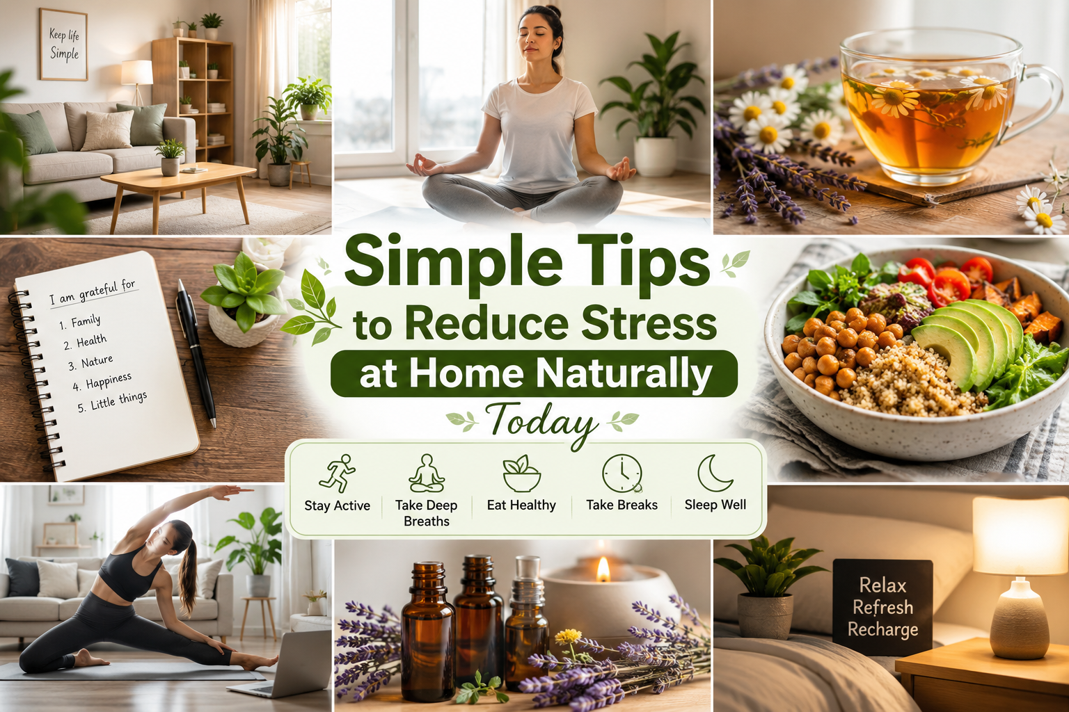 Simple Tips to Reduce Stress at Home Naturally Today