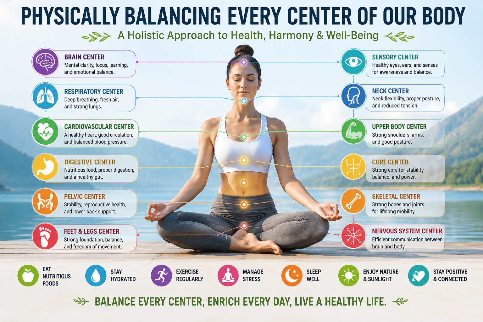 How We Physically Balance Every Centre of the Human Body