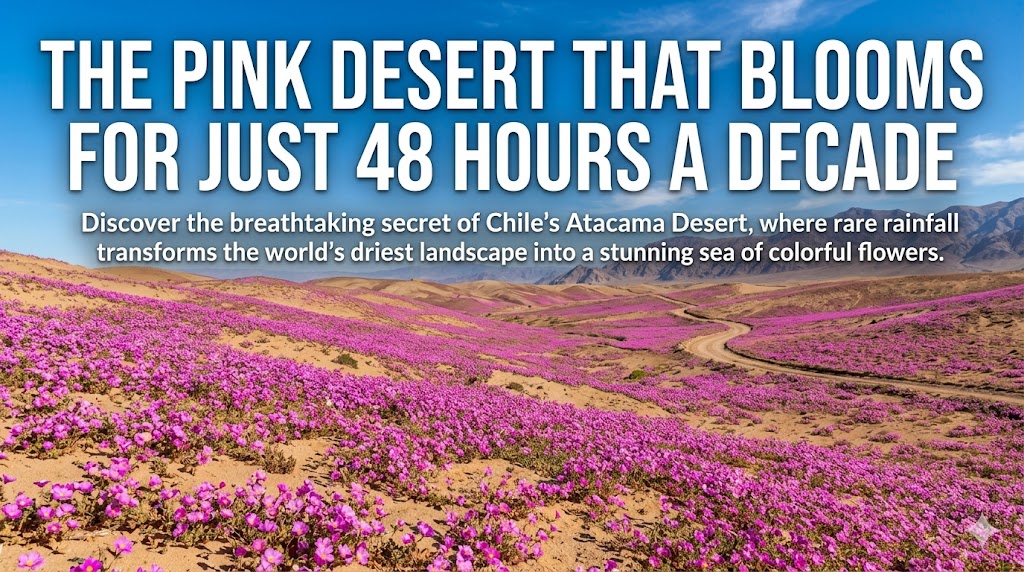 The Pink Desert That Blooms for Just 48 Hours a Decade