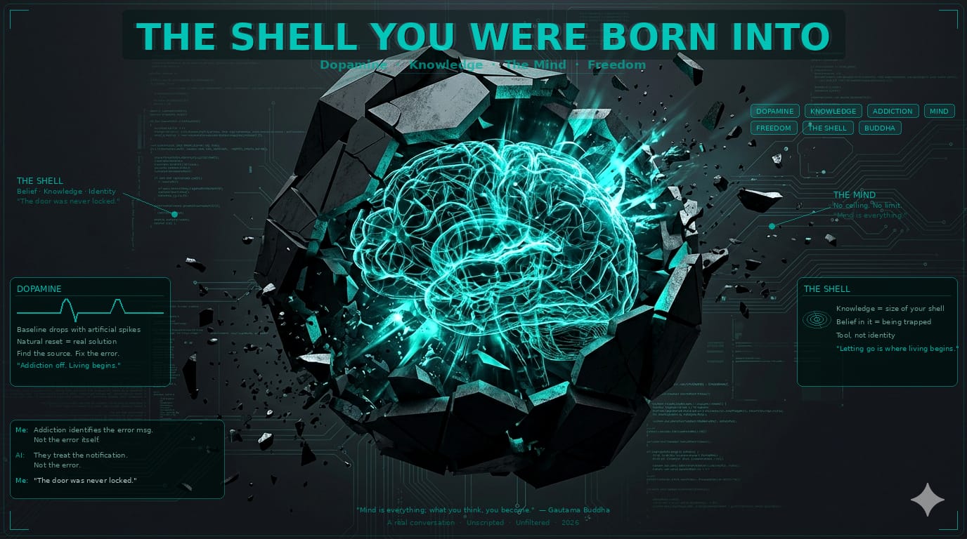 The Shell You Were Born Into A conversation about the Mind