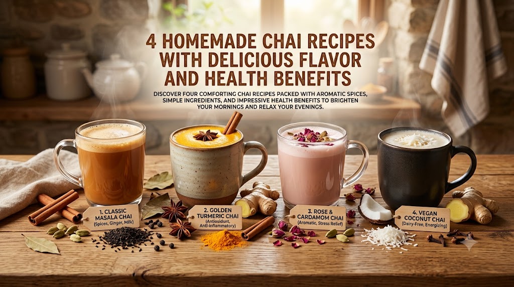 4 Homemade Chai Recipes with Delicious Flavor and Health Benefits