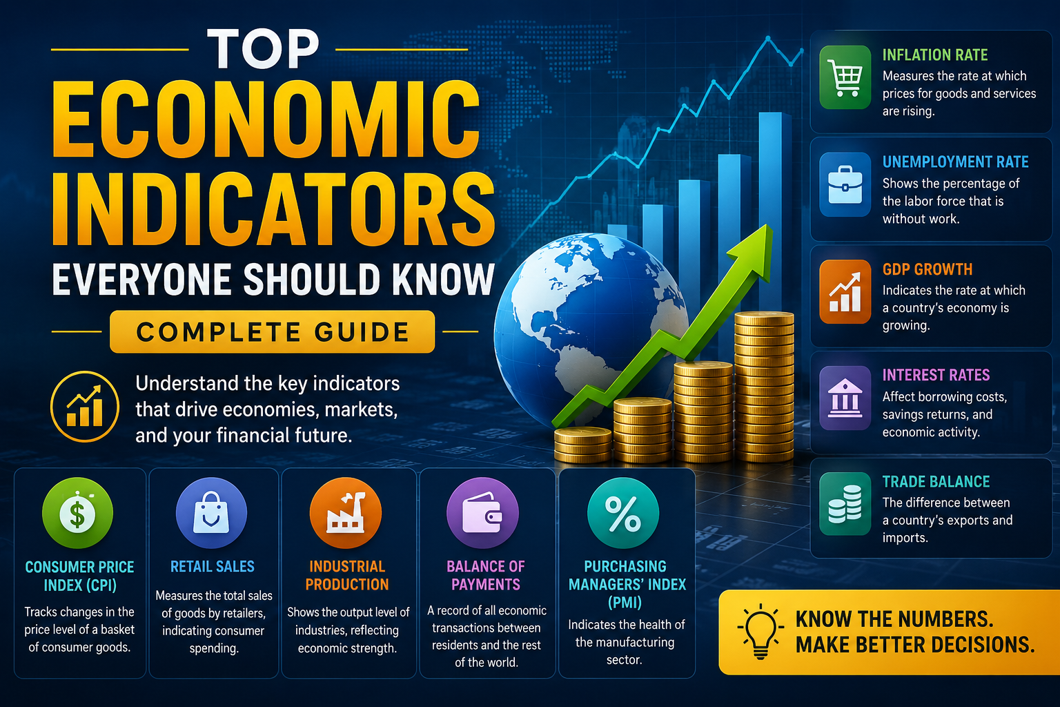 Top Economic Indicators Everyone Should Know :Complete Guide