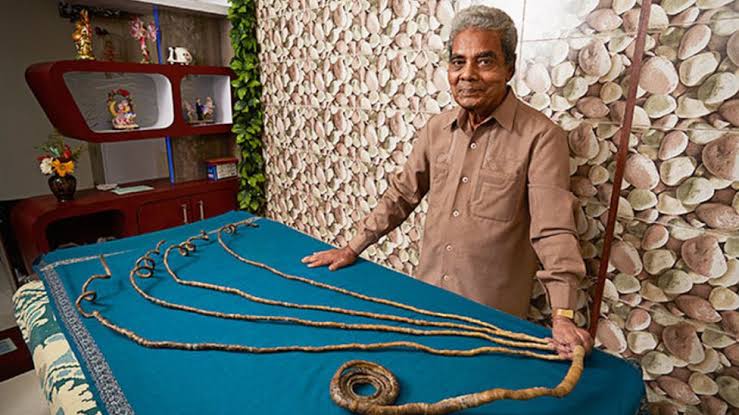 Shridhar Chillal's Grew his Nails for 66 Years for a World Record
