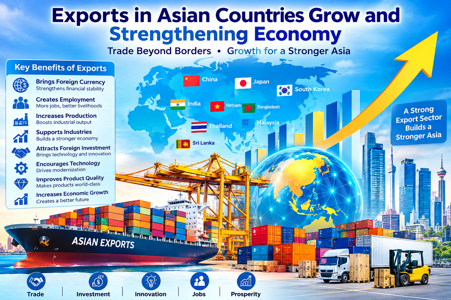 How Exports Help Asian Countries Grow and Strengthen Economy