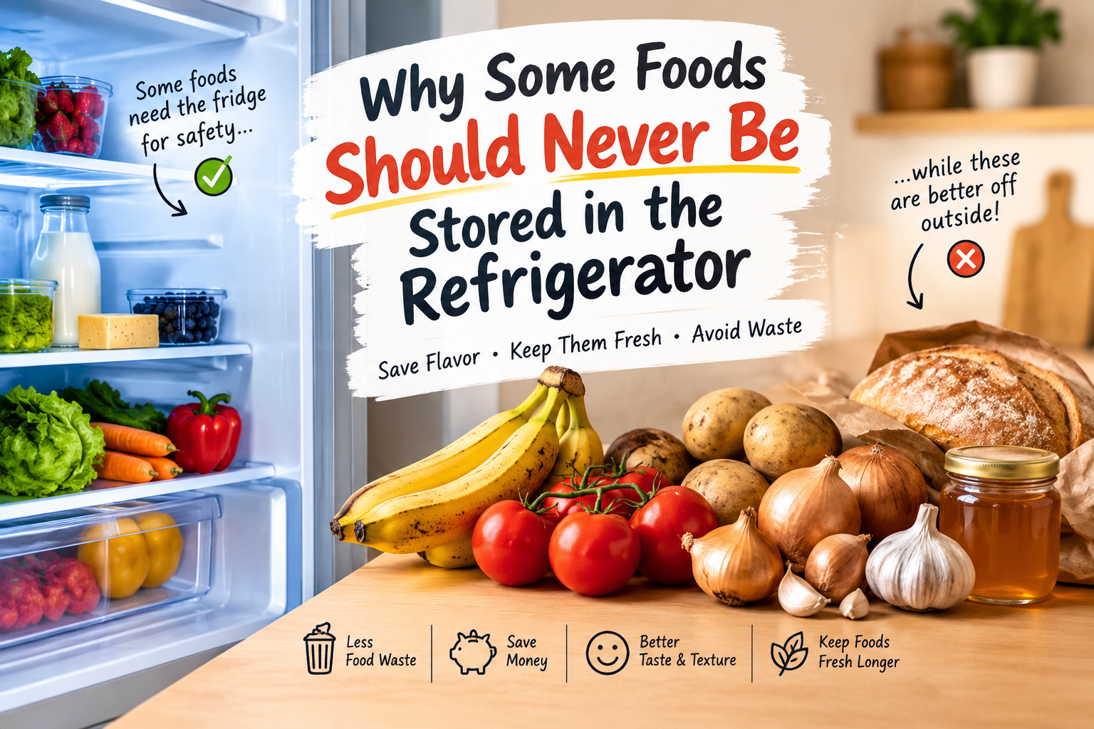 Why Some Foods Should Never Be Stored in the Refrigerator