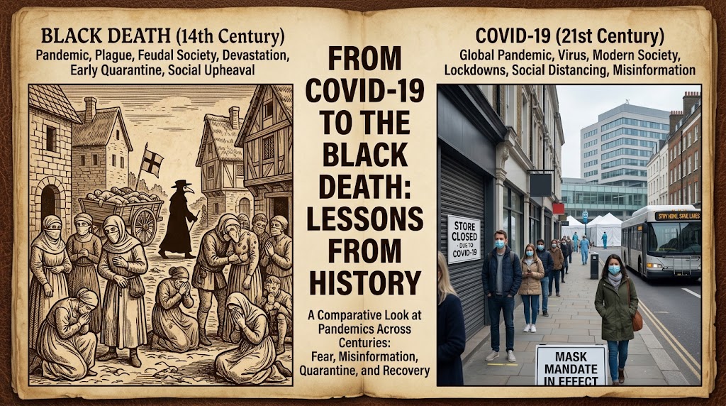 From COVID 19 to the Black Death: Lessons from History